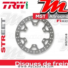 Disque de frein Avant ~ Yamaha WR 400 4-T (CH) 1999-2000 ~ TRW Lucas MST 316