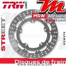 Disque de frein Avant ~ Triumph 1050 Sprint GT ABS (215ND) 2010-2013 ~ TRW Lucas MSW 276