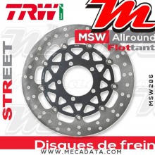 Disque de frein Avant ~ Triumph 800 Tiger XR,XRT,XRX, ABS (A08) 2015+ ~ TRW Lucas MSW 286