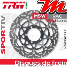 Disque de frein Avant ~ Triumph 675 Street Triple, R (D67LD) 2007-2012 ~ TRW Lucas MSW 261 RAC