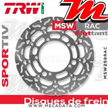 Disque de frein Avant ~ Suzuki GSF 1250 SA Bandit ABS (WVCH) 2007+ ~ TRW Lucas MSW 259 RAC