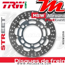 Disque de frein Avant ~ Suzuki GSF 1250 SA Bandit ABS (WVCH) 2007+ ~ TRW Lucas MSW 259