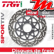 Disque de frein Avant ~ Suzuki GSXR 750 (WVB3) 2004-2005 ~ TRW Lucas MSW 241 RAC 