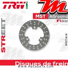 Disque de frein Arrière ~ Suzuki LTR 450 (LTR450) 2006+ ~ TRW Lucas MST 412