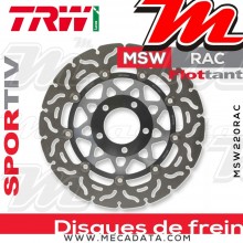Disque de frein Avant ~ Suzuki GSXR 400 (GK73A) 1988-1990 ~ TRW Lucas MSW 220 RAC