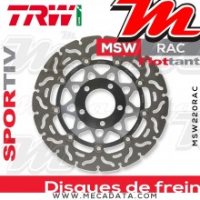 Disque de frein Avant ~ Suzuki RGV 250 (VJ21A) 1989-1990 ~ TRW Lucas MSW 220 RAC