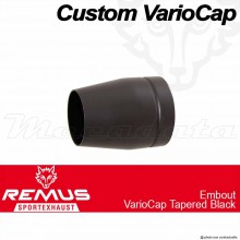Embout Remus Custom VarioCap Tapered Inox Noir