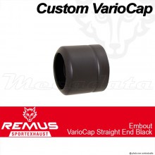 Embout Remus Custom VarioCap Straight End Inox Noir