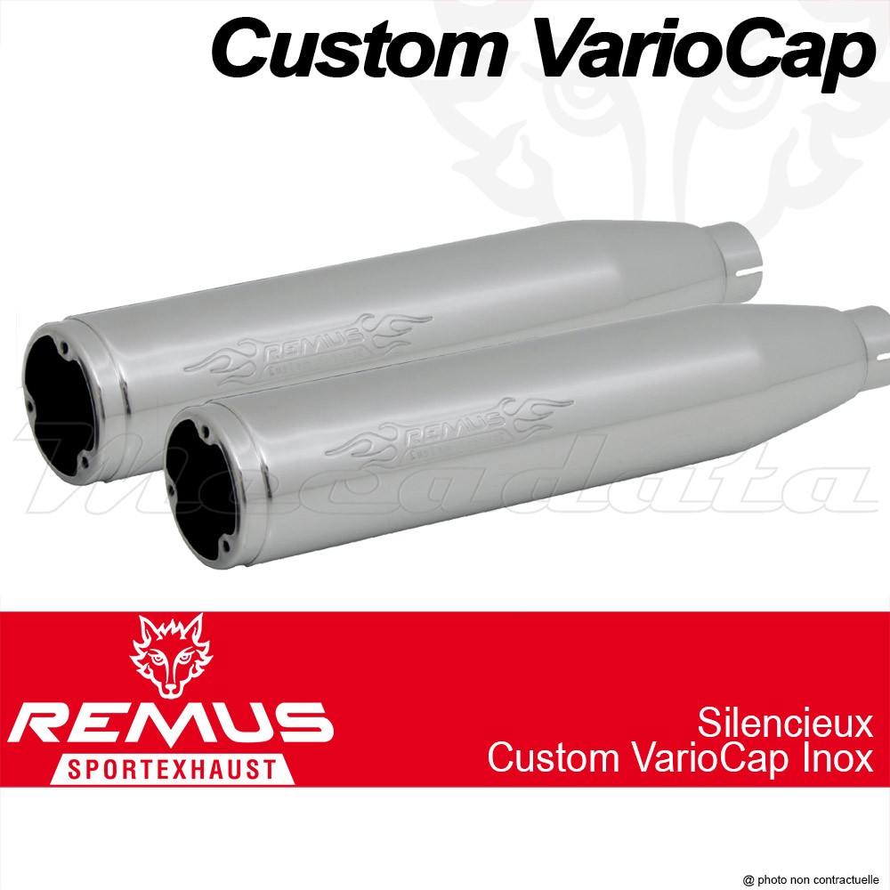  Silencieux Pot échappement Remus Custom Exhaust VarioCap sans embout 