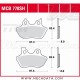 Plaquettes de frein Arrière ~ Harley-Davidson FXDI 1450 Dyna Super Glide 2004-2006 ~ TRW Lucas MCB 778 SH 