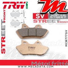 Plaquettes de frein Avant ~ Harley-Davidson FXSTD/I 1450 Softail Deuce FS2 2000-2005 ~ TRW Lucas MCB 777 SV