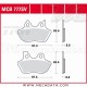 Plaquettes de frein Avant ~ Harley-Davidson FXDX 1450 Dyna Super Glide Sport FD1 2000-2004 ~ TRW Lucas MCB 777 SV 