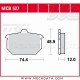 Plaquettes de frein Arrière ~ Harley-Davidson FXSTC 1340 Softail Custom 1985-1986 ~ TRW Lucas MCB 527 