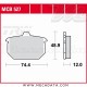 Plaquettes de frein Arrière ~ Harley-Davidson XLS 1000 Sportster 1983-1985 ~ TRW Lucas MCB 527 