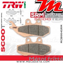 Plaquettes de frein Avant ~ Gilera VXR 200 Runner 4 T M24 2001+ (Grimeca) ~ TRW Lucas MCB 664 SRM 