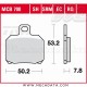 Plaquettes de frein Arrière ~ Gilera 500 Nexus M35 2004+ ~ TRW Lucas MCB 700 SRM 