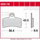 Plaquettes de frein Arrière ~ Gas Gas 250 Pampera 2004+ ~ TRW Lucas MCB 770 