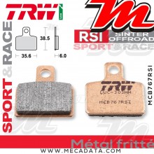 Plaquettes de frein Arrière ~ Gas Gas TX 125 Randonne 2012+ ~ TRW Lucas MCB 767 RSI