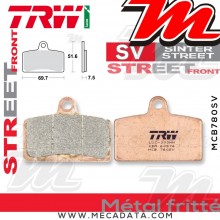 Plaquettes de frein Avant ~ Derbi GPR 125 2T Racing 2005-2008 ~ TRW Lucas MCB 780 SV