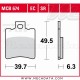 Plaquettes de frein Avant ~ Derbi 50 Vamos R Vamos G 1995+ (Brembo) ~ TRW Lucas MCB 674 SR 