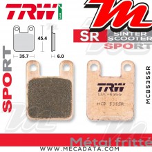 Plaquettes de frein Avant ~ Derbi 50 Atlantis Bullet, Red Bullet ATL 2003-2005 ~ TRW Lucas MCB 535 SR