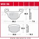 Plaquettes de frein Avant ~ Derbi 50 Atlantis 2T, AC, 12" AL 2007-2011 ~ TRW Lucas MCB 765 