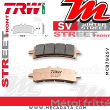 Plaquettes de frein Avant ~ Ducati 1200 Monster R ABS 2016+ ~ TRW Lucas MCB 792 SV 