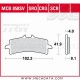 Plaquettes de frein Avant ~ Ducati 1200 Diavel G1 2011+ ~ TRW Lucas MCB 858 TRQ 