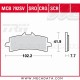 Plaquettes de frein Avant ~ Ducati 1100 Hypermotard S/SP B1 2007-2012 ~ TRW Lucas MCB 792 SCR 