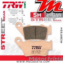 Plaquettes de frein Arrière ~ Ducati GT 1000 Sport Classic C1 2006-2009 ~ TRW Lucas MCB 672 SH