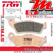 Plaquettes de frein Avant ~ Ducati S2R 800 Monster M4 2005-2007 ~ TRW Lucas MCB 648 SV