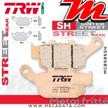 Plaquettes de frein Arrière ~ Buell XB-12X 1200 Ulysses XB2 2006-2010 ~ TRW Lucas MCB 585 SH