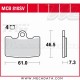 Plaquettes de frein Avant ~ Buell 1125 CR XB3 2009-2010 ~ TRW Lucas MCB 810 SV 