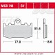 Plaquettes de frein Avant ~ BMW K 1200 S Integral ABS K12S 2003-2006 ~ TRW Lucas MCB 748 SV 