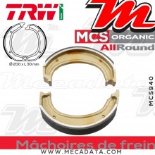 Mâchoires de frein Arrière ~ BMW R 1000 S 247 76-8/80 ~ TRW Lucas MCS 940