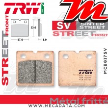 Plaquettes de frein Avant ~ BMW K75 750 S, ABS 75(K569) 9/88-95 ~ TRW Lucas MCB 617 SV