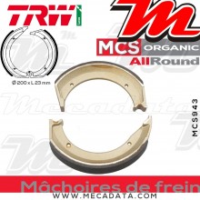 Mâchoires de frein Arrière ~ BMW K75 750 /2 75(K569) 9/88-96 ~ TRW Lucas MCS 943