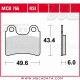 Plaquettes de frein Avant ~ Beta 125 Evo 2T 2009+ ~ TRW Lucas MCB 766 RSI 