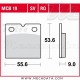Plaquettes de frein Arrière ~ Benelli 354 -1982 ~ TRW Lucas MCB 19 