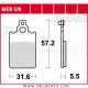 Plaquettes de frein Avant ~ Benelli 50 Chrono 1992-1993 ~ TRW Lucas MCB 578 