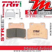 Plaquettes de frein Avant ~ Aprilia SMV 1200 Dorsoduro ATC/ABS TV 2011+ ~ TRW Lucas MCB 785 SV 