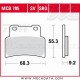 Plaquettes de frein Avant ~ Aprilia NA 850 Mana GT ABS RC 2009+ ~ TRW Lucas MCB 785 TRQ 