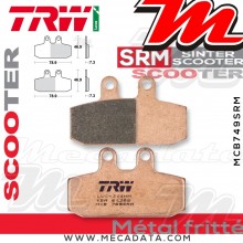 Plaquettes de frein Avant Droite ~ Aprilia 500 Atlantic PT 2002-2005 ~ TRW Lucas MCB 749 SRM