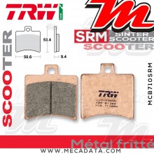 Plaquettes de frein Arrière ~ Aprilia 250 Sport City Cube VB 2008-2009 ~ TRW Lucas MCB 710 SRM