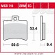 Plaquettes de frein Arrière ~ Aprilia 150 Scarabeo SD 1999-2003 ~ TRW Lucas MCB 710 SRM 