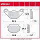 Plaquettes de frein Arrière ~ Aprilia SX 125 RV 2008+ ~ TRW Lucas MCB 657 