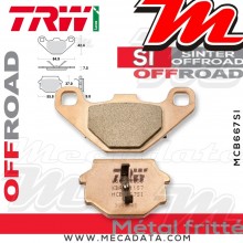 Plaquettes de frein Arrière ~ Aprilia RX 125 MT 2000-2001 ~ TRW Lucas MCB 667 SI 