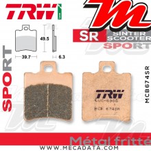 Plaquettes de frein Avant ~ Aprilia SR 50 Stealth MZ 1996-2000 ~ TRW Lucas MCB 674 SR 