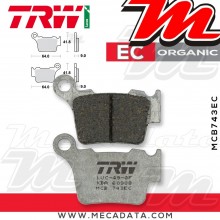 Plaquettes de frein Arrière ~ KTM EXC 530 2008-2011 ~ TRW Lucas MCB 743 EC 