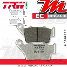 Plaquettes de frein Arrière ~ KTM EXC 525 Racing KTM-4T-EXC 2003 ~ TRW Lucas MCB 672 EC 